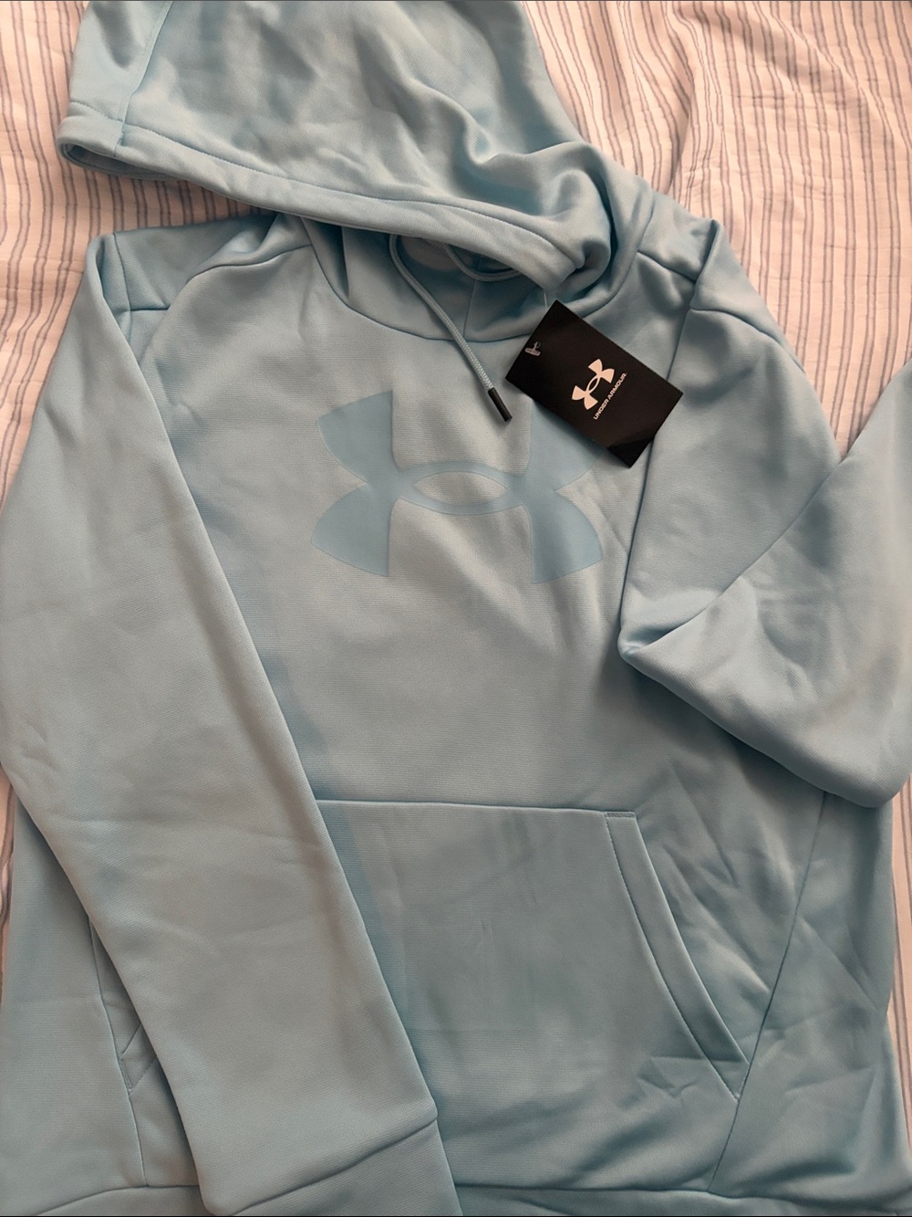 Under Armour Men’s Light Blue Zip-Up Hoodie Sweatshirt